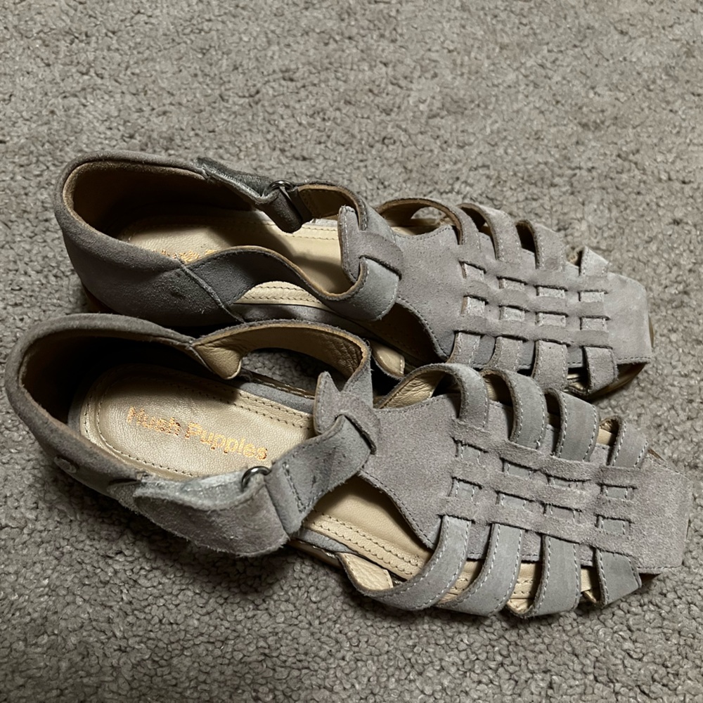 Hush puppies wren fishermen suede leather sandals